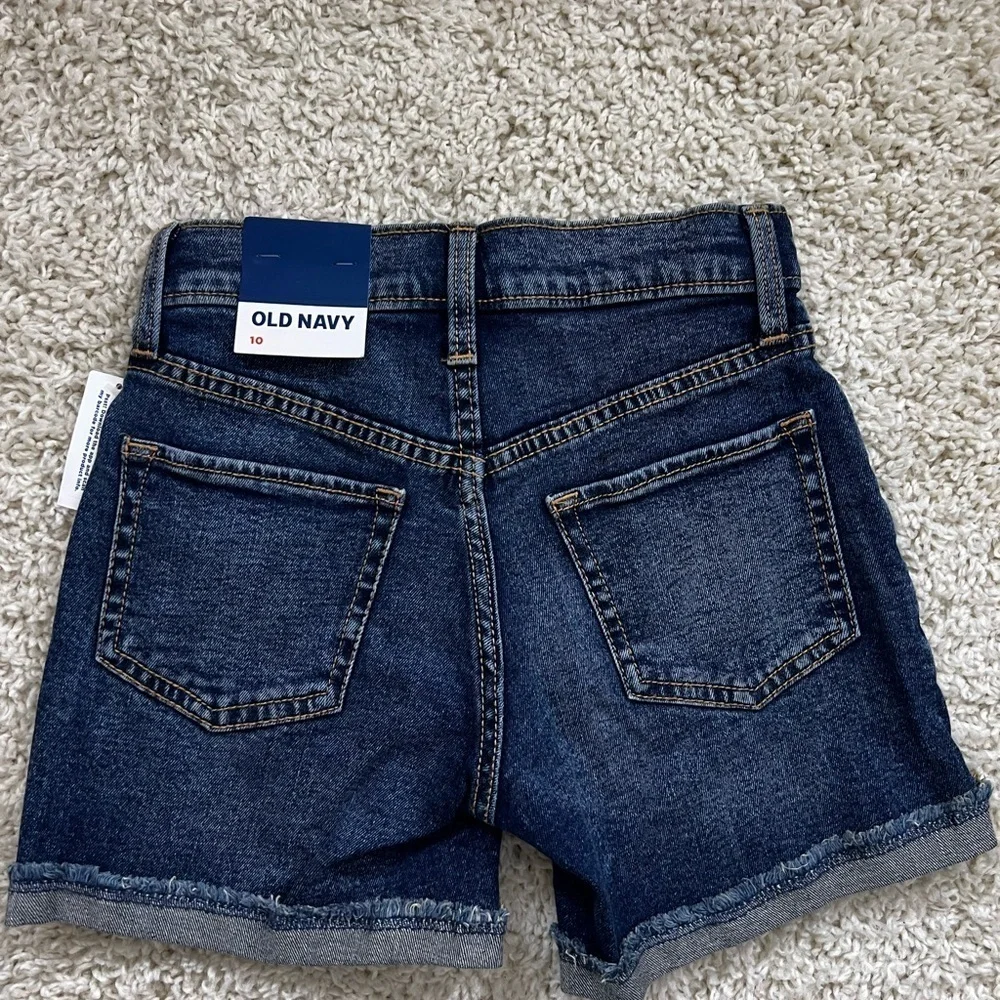 GIRLS OLD NAVY DENIM SHORTS SIZE 10 NWT